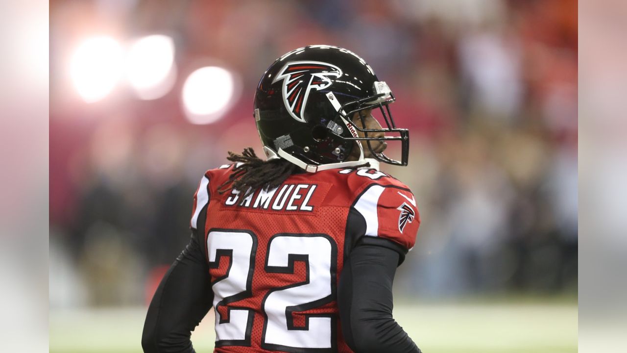 Lot Detail - 2013 Asante Samuel Game Worn and Signed Atlanta Falcons Home  Alternate Jersey (Samuel LOA)