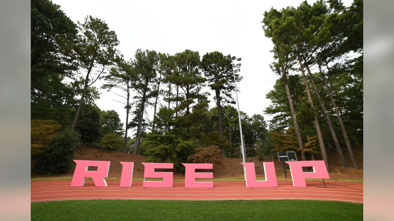 Atlanta Falcons - The Falcons' Breast Cancer Awareness game is this Monday  vs. the Jets. LIKE and SHARE this photo to show your support! #RiseUp