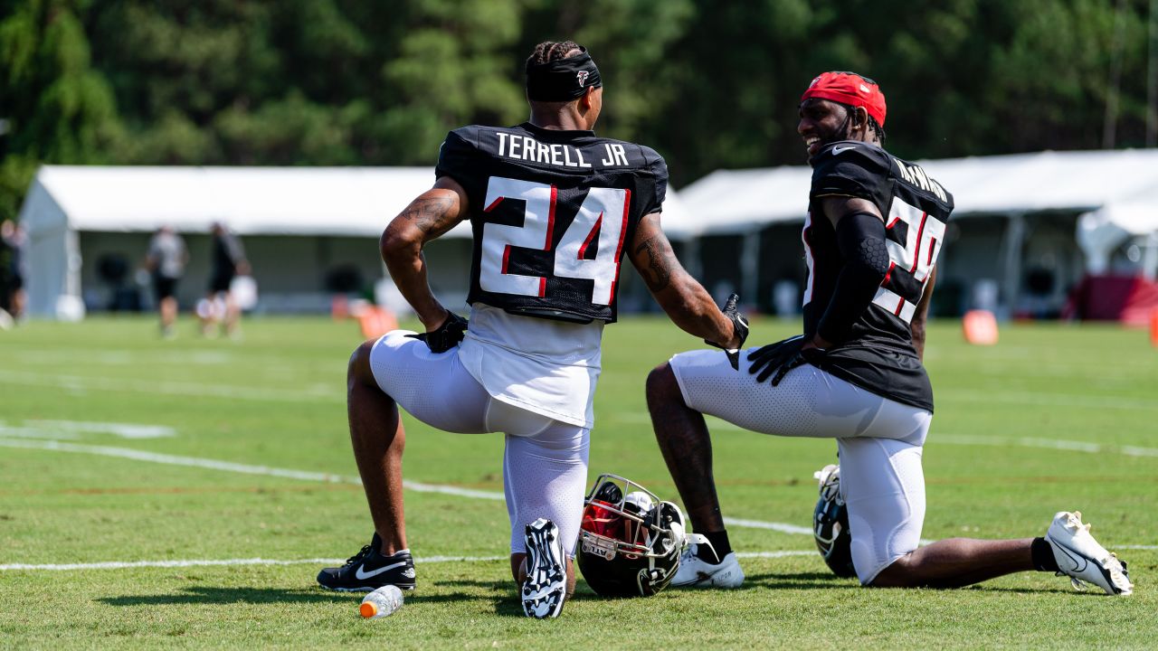 Atlanta Falcons Nike Road Game Jersey - White - A.J.Terrell JR. - Youth