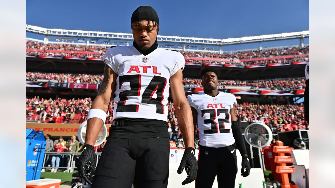 Atlanta Falcons Nike Road Game Jersey - White - A.J.Terrell JR