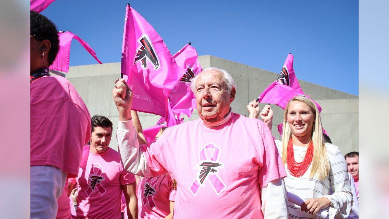 Atlanta Falcons - The Falcons' Breast Cancer Awareness game is this Monday  vs. the Jets. LIKE and SHARE this photo to show your support! #RiseUp