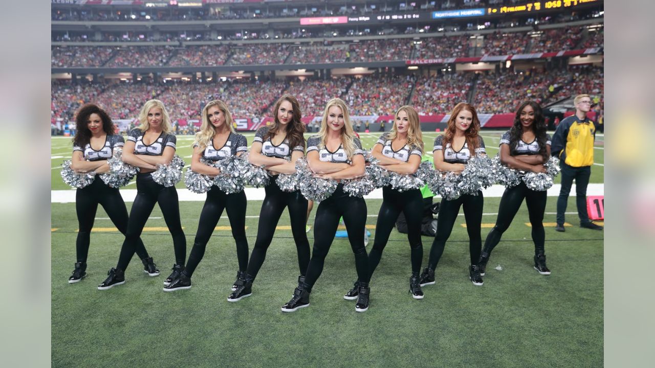 The Atlanta Falcons cheerleaders perform in Halloween costume before the  first of an NFL football game between the Atlanta Falcons and the Green Bay  Packers, Sunday, Oct. 30, 2016, in Atlanta. (AP