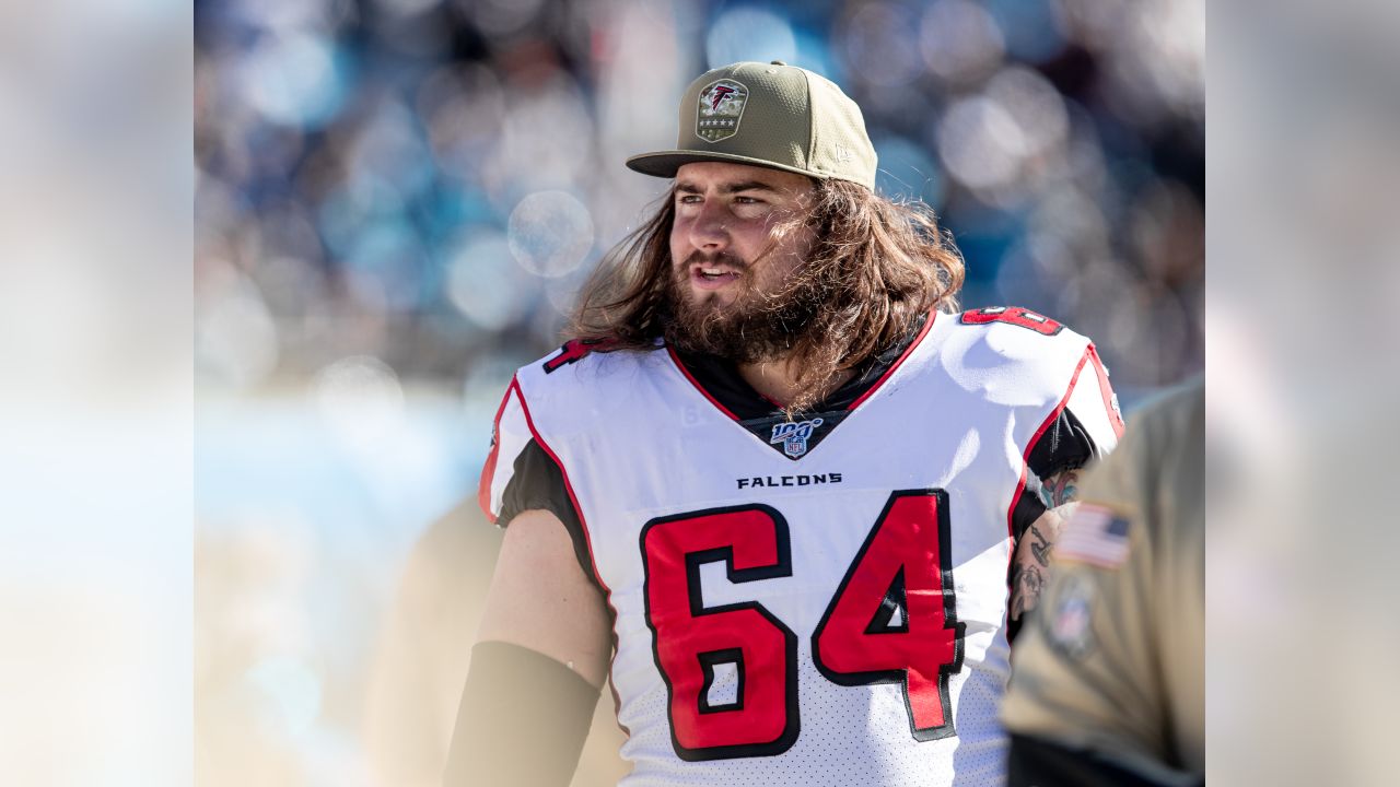 August 1st, 2019: James Carpenter #77 during the Atlanta Falcons