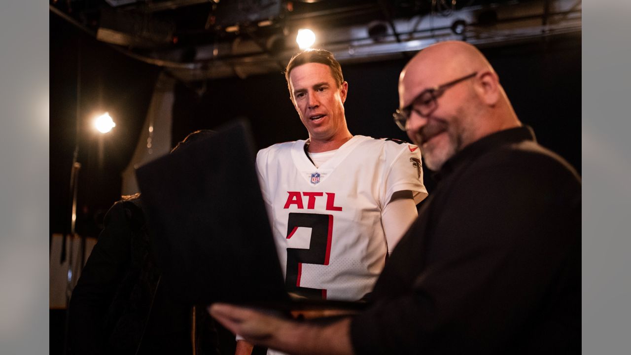 Behind-the-Scenes: Falcons Throwback Jersey Shoot