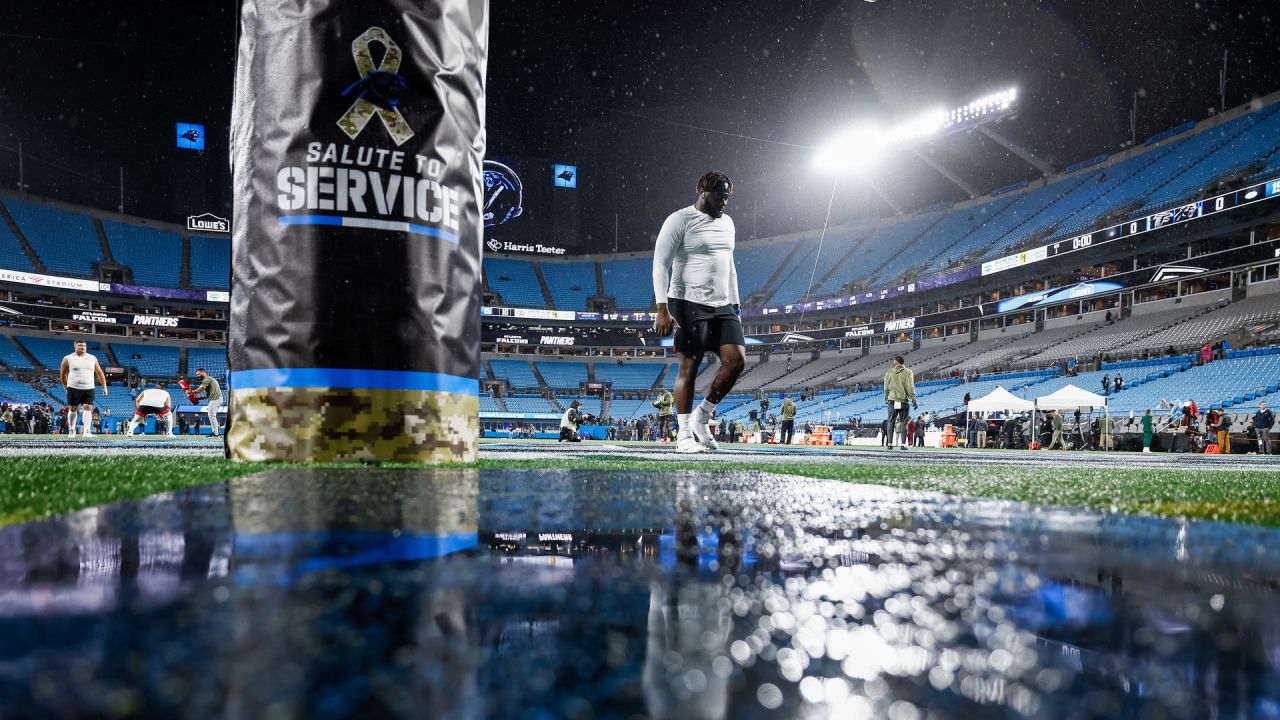 Panthers locker room ready with Salute to Service gear