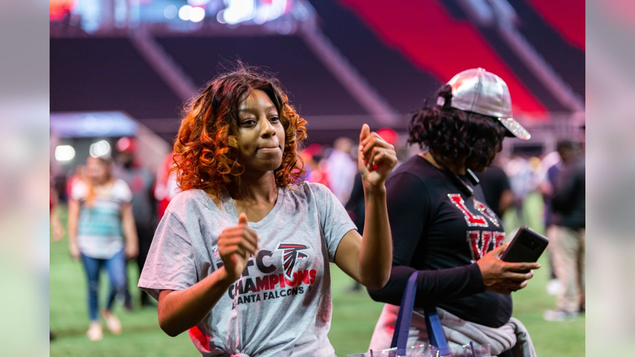 Falcons NFL Draft party at Mercedes-Benz Stadium