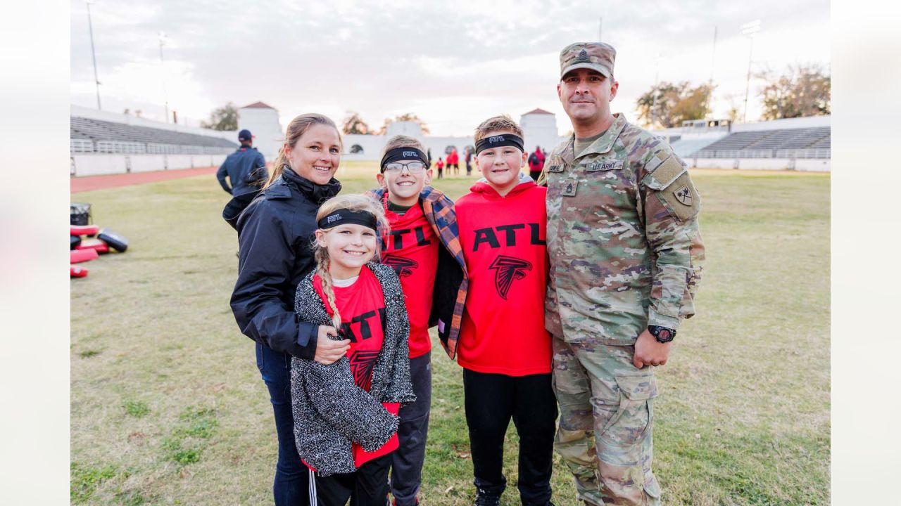 Atlanta Falcons host Salute to Service Youth Camp in Warner Robins