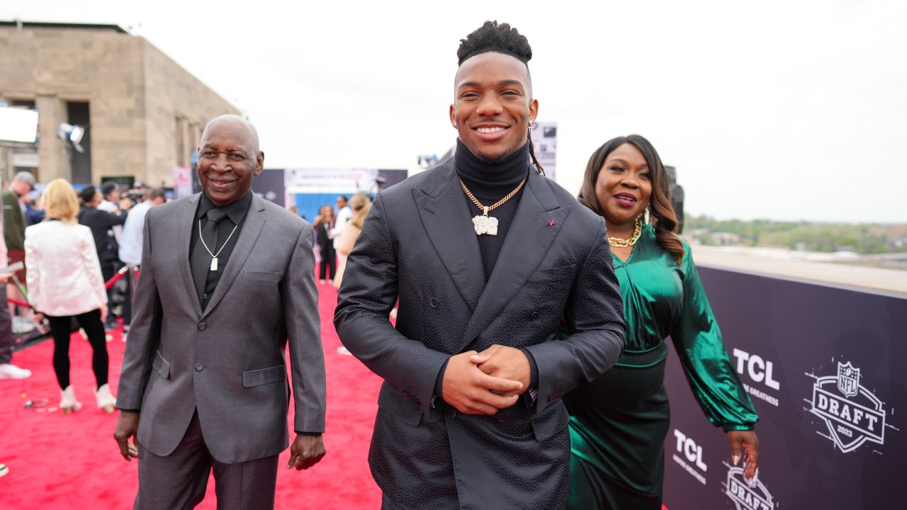 Scenes from the 2023 NFL Draft red carpet in Kansas City