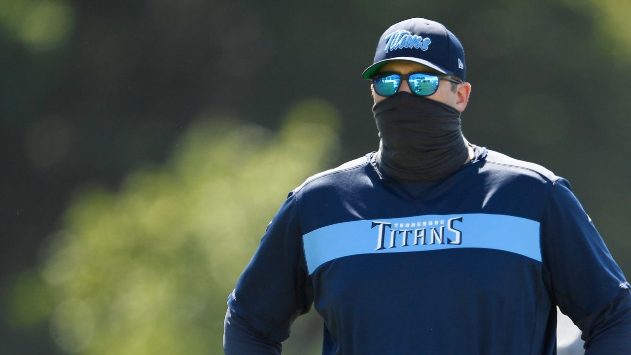 Tennessee Titans wide receiver Tajae Sharpe runs a drill during an  organized team activity at the Titans' NFL football training facility  Wednesday, June 12, 2019, in Nashville, Tenn. (AP Photo/Mark Humphrey Stock