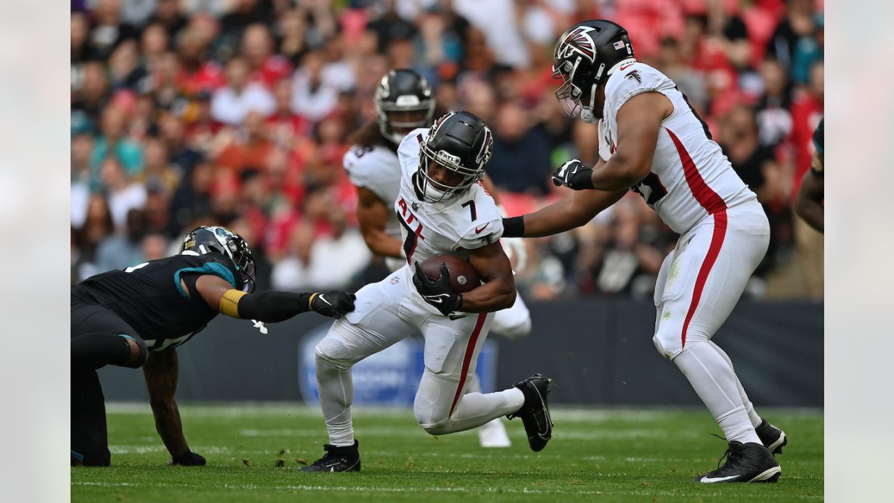 Atlanta Falcons cornerback Robert Alford (23) heads towards the locker room  at halftime of a game against the Los Angeles Rams played at the Los  Angeles Memorial Coliseum in Los Angeles on