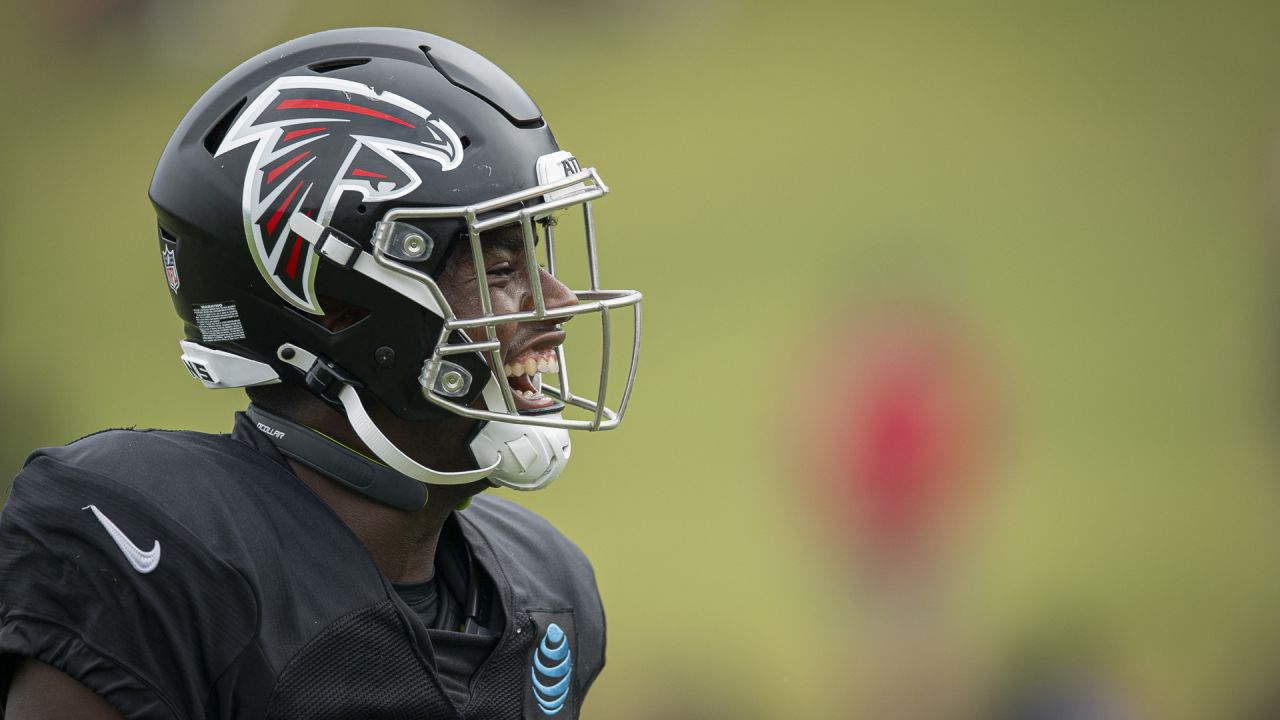 FLOWERY BRANCH, GA - AUGUST 05: Atlanta Falcons wide receiver Frank Darby  88 looks on during Atlanta