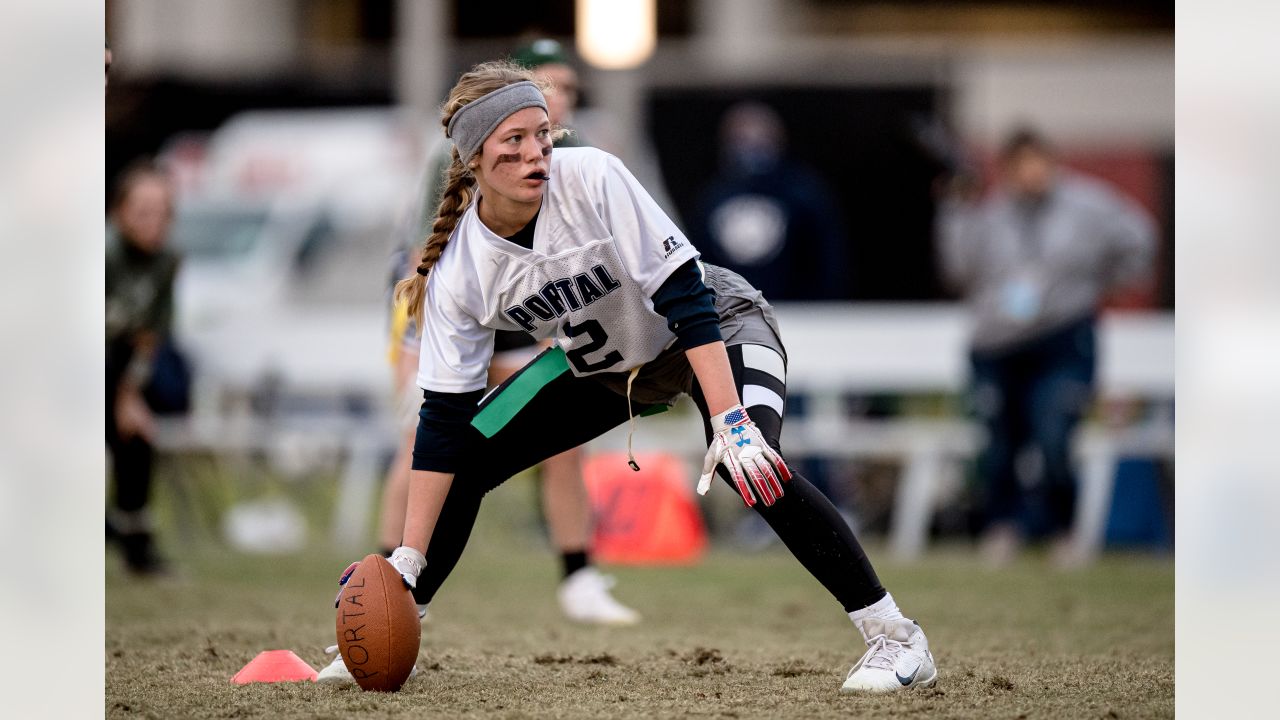 Atlanta Falcons feature Gwinnett girls flag football in 'Trailblazers'  video, Sports