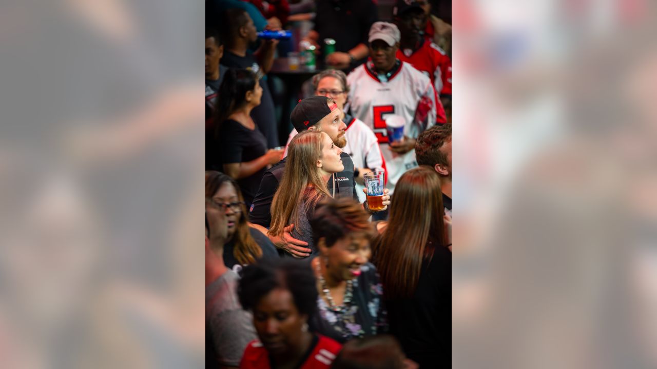 Falcons NFL Draft party at Mercedes-Benz Stadium