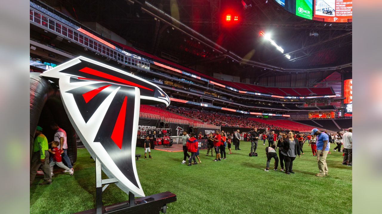 Falcons NFL Draft party at Mercedes-Benz Stadium