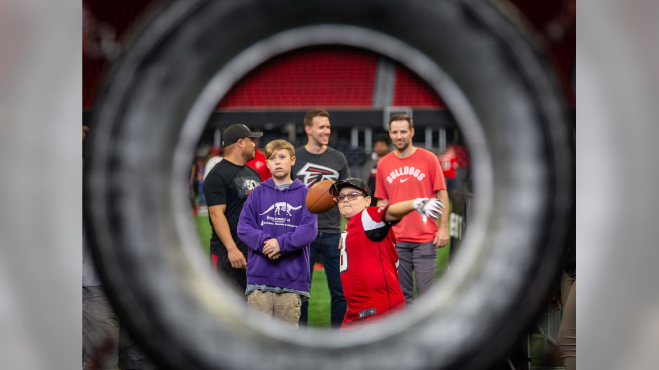 Falcons NFL Draft party at Mercedes-Benz Stadium