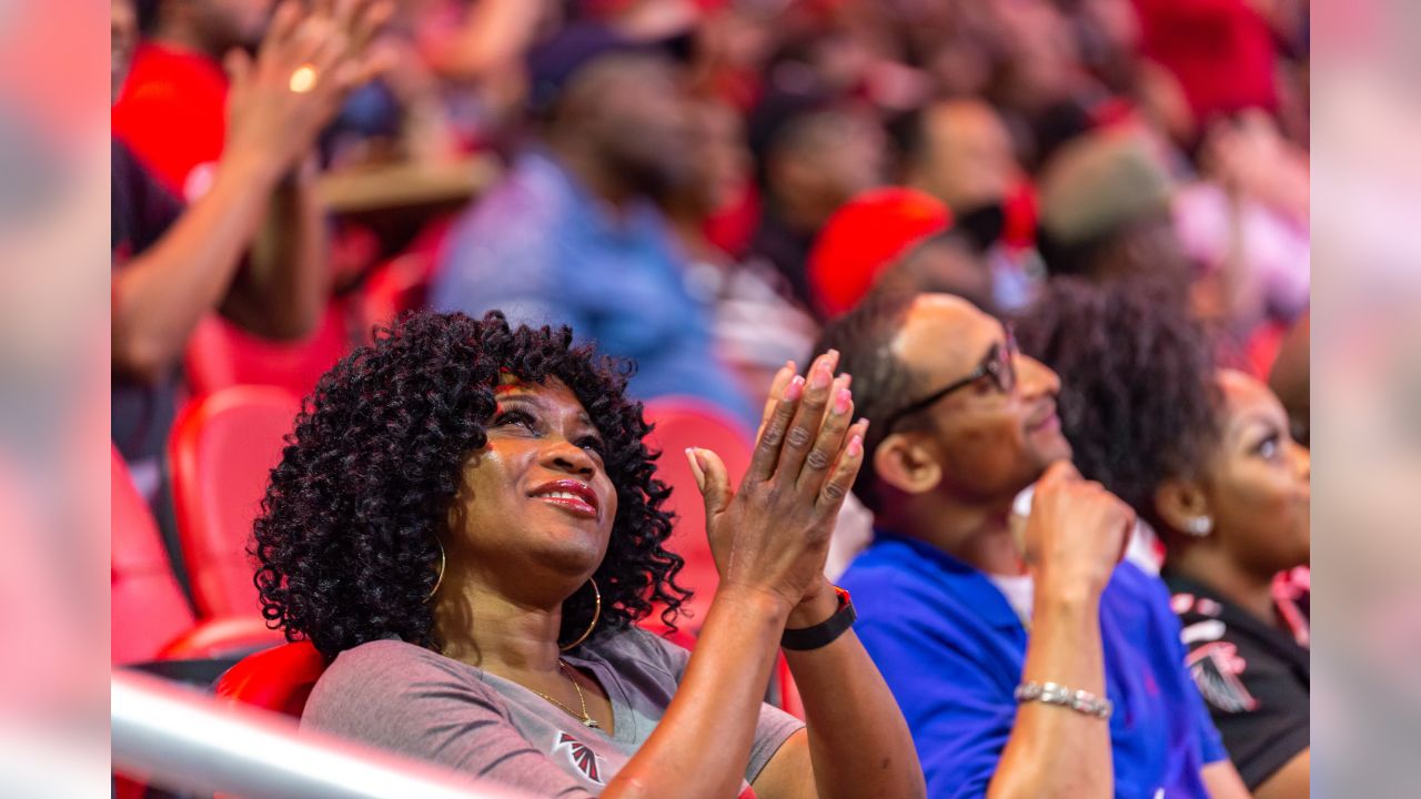 Falcons NFL Draft party at Mercedes-Benz Stadium