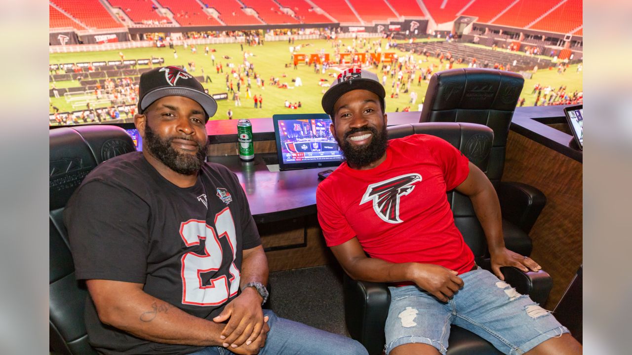 Falcons NFL Draft party at Mercedes-Benz Stadium