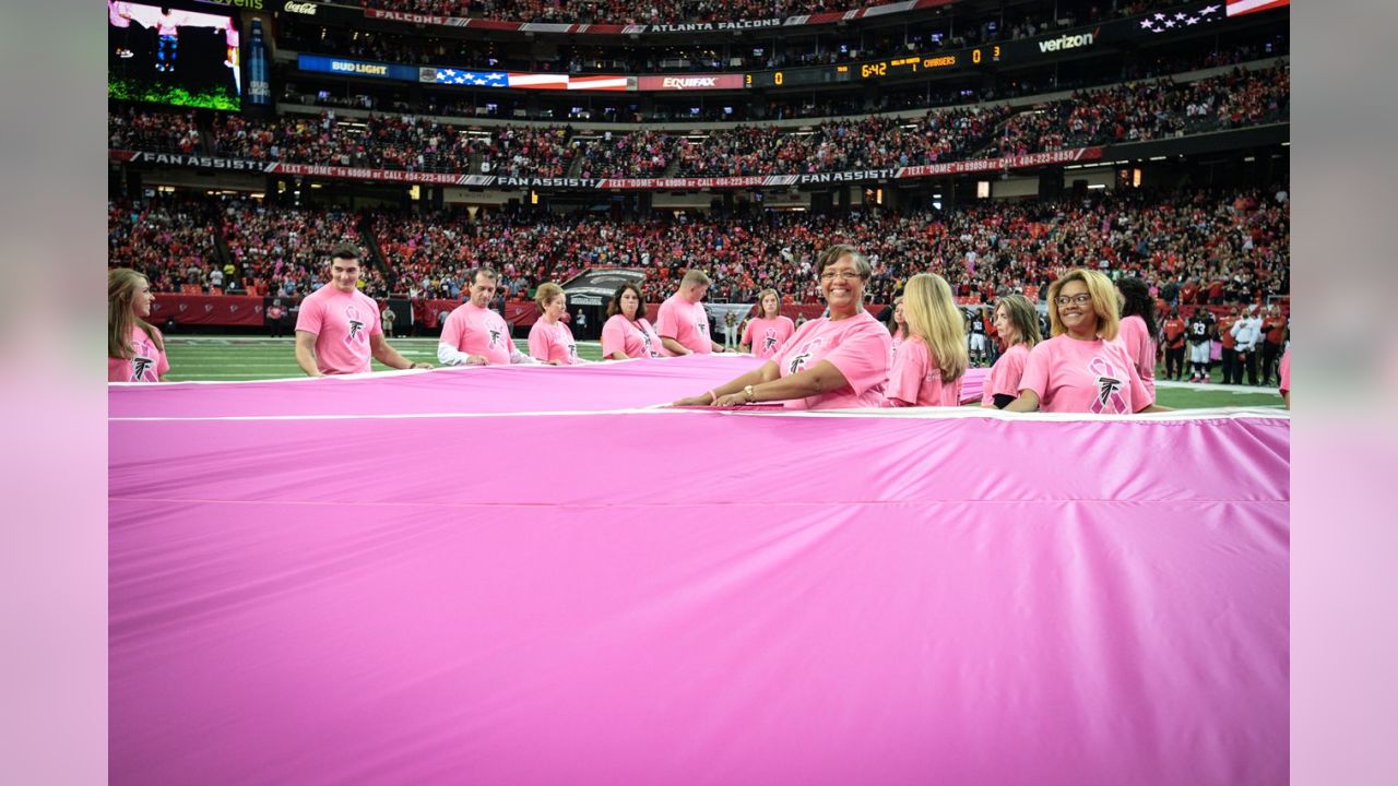 Pumpkin Atlanta Falcons In October We Wear Pink Breast Cancer