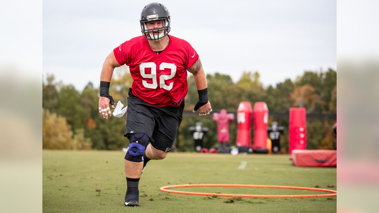 Atlanta Falcons #92 Justin Zimmer Red Player Jersey