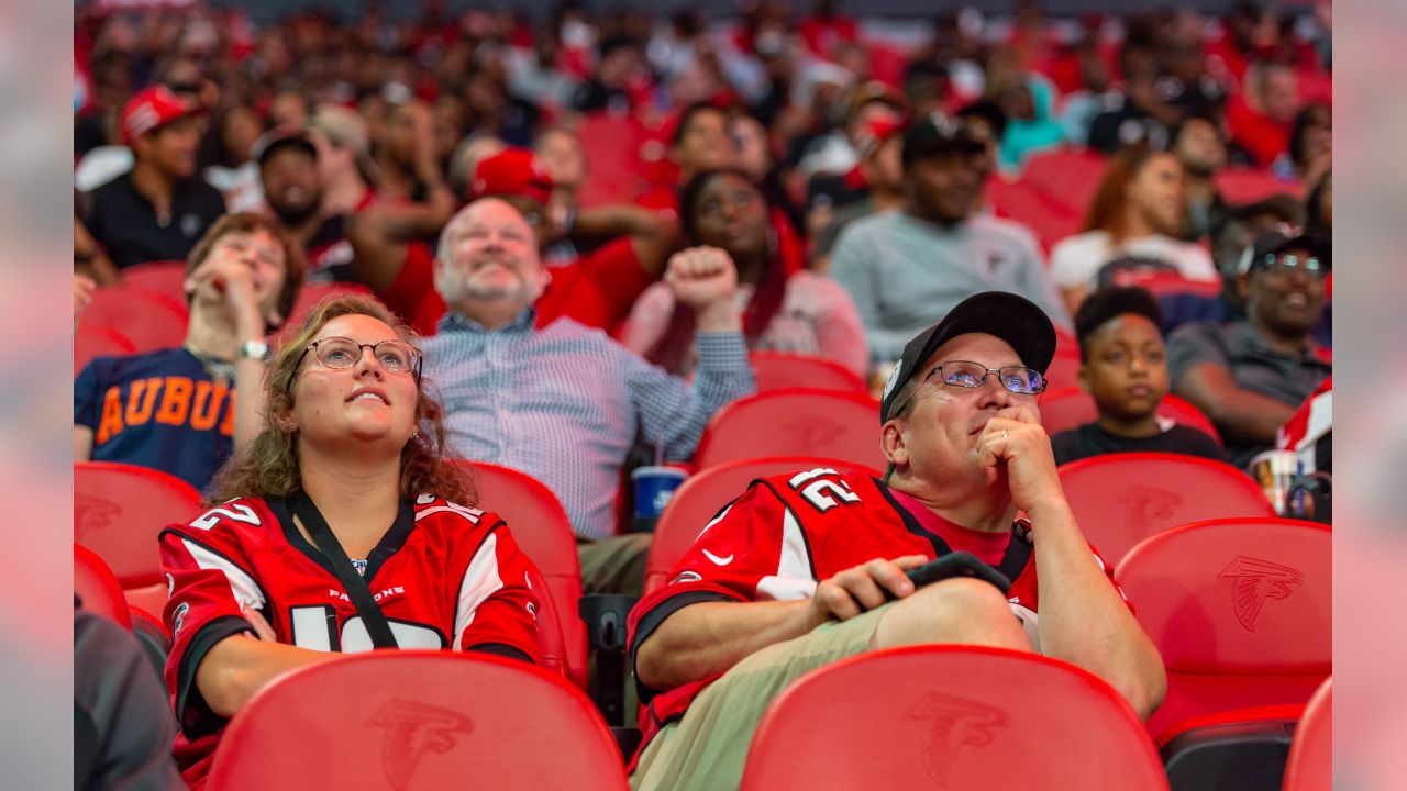 Falcons NFL Draft party at Mercedes-Benz Stadium