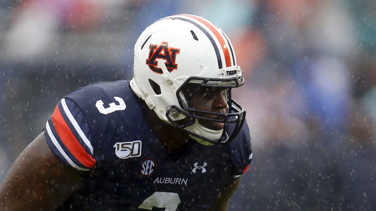 Falcons keep focus on defense, pick Auburn's Marlon Davidson - The San  Diego Union-Tribune