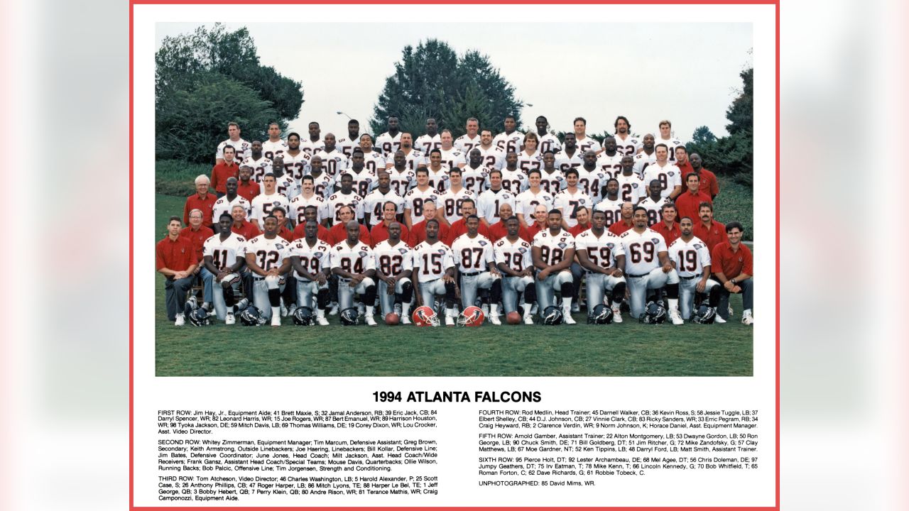 Falcons team pictures through the years