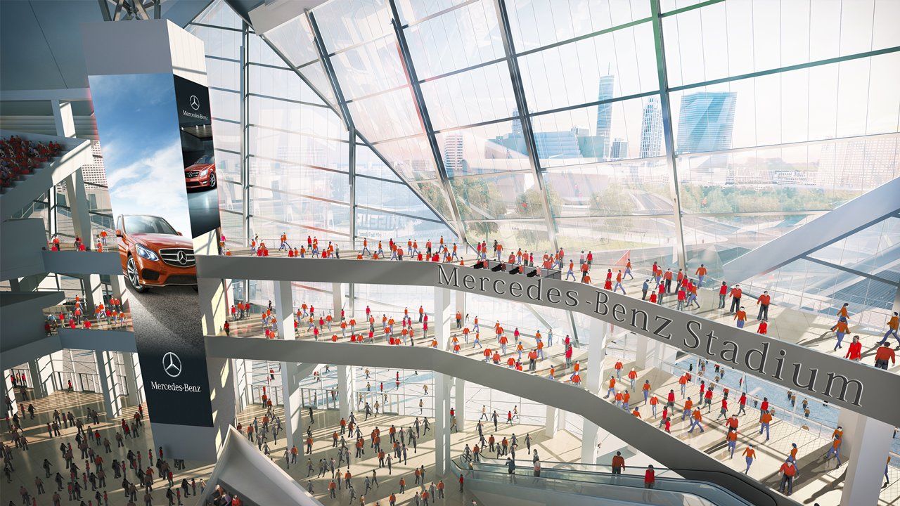 New Renderings of Mercedes-Benz Stadium Released