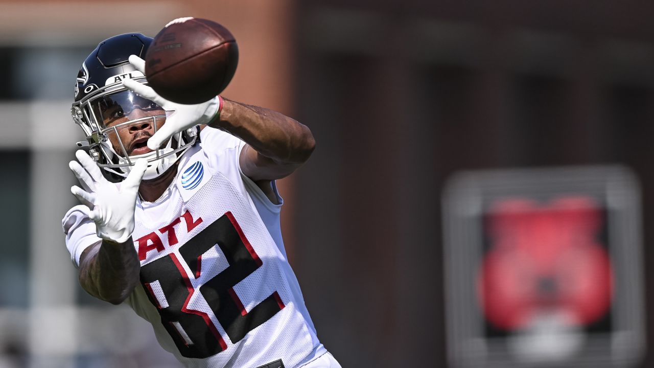 Atlanta Falcons cornerback Clark Phillips III (34) works during the first  half of an NFL preseason football game against the Pittsburgh Steelers,  Thursday, Aug. 24, 2023, in Atlanta. The Pittsburgh Steelers won