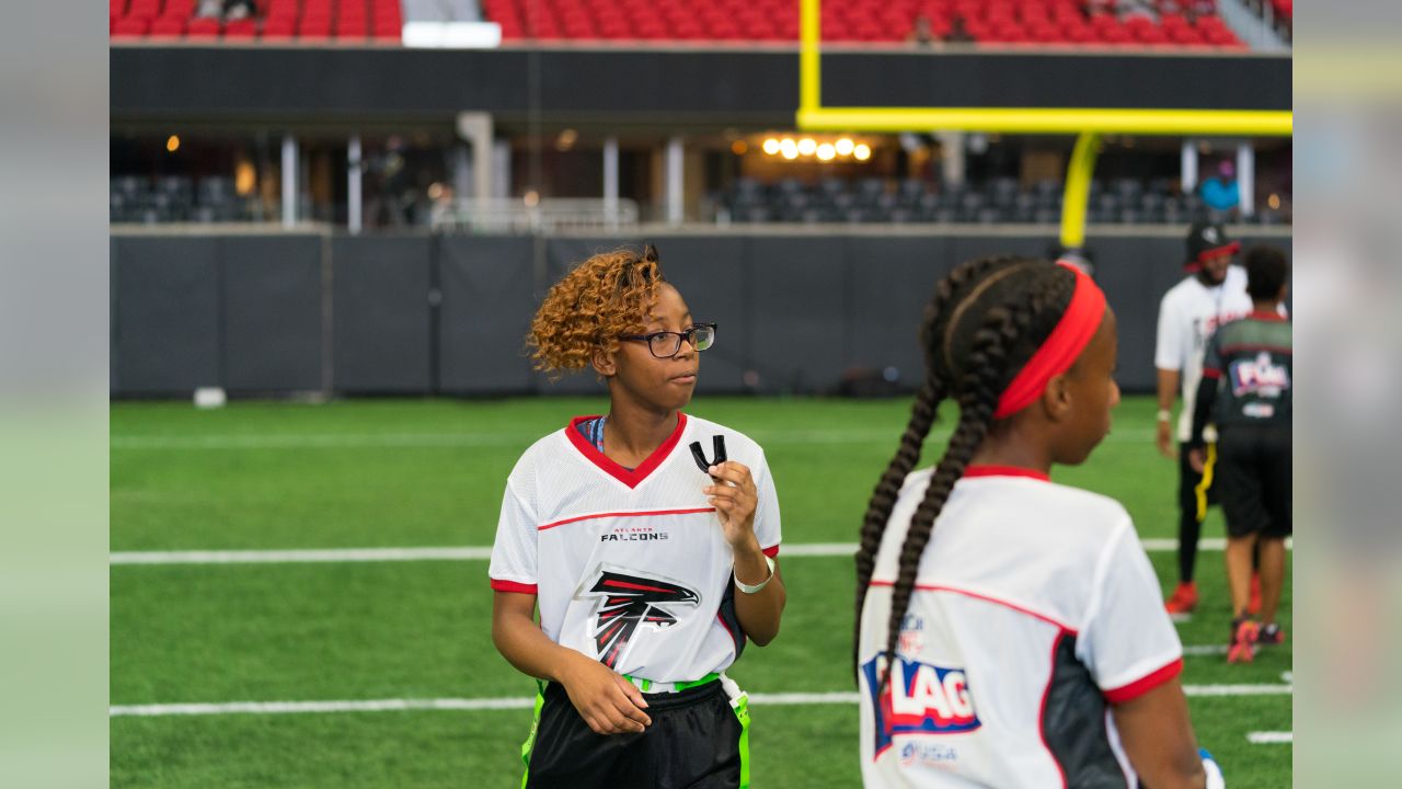 PHOTOS: NFL FLAG football teams take the field at Mercedes-Benz Stadium