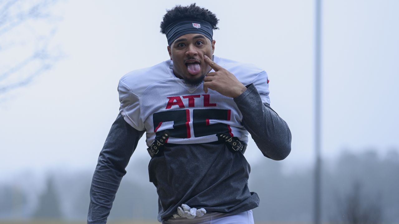 Shanna Lockwood - Atlanta Falcons running back Tyler Allgeier #25 during  practice in Atlanta, Georgia…