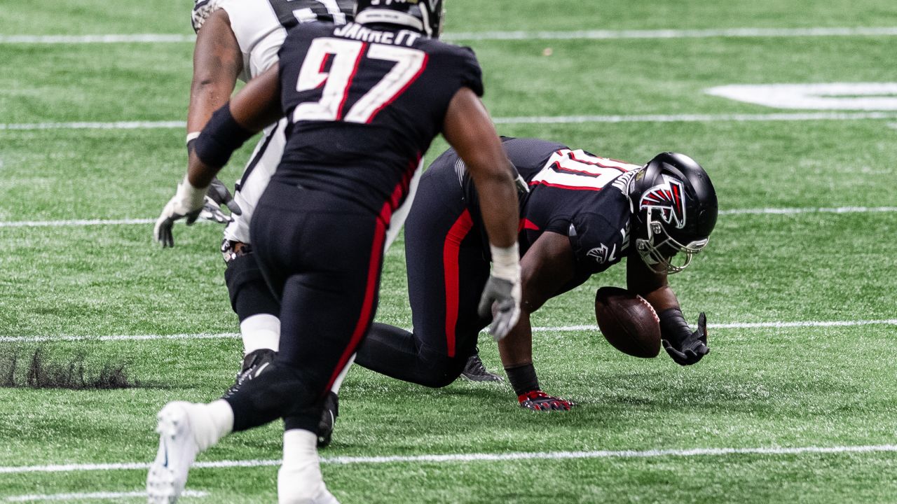 Atlanta Falcons defensive tackle Marlon Davidson (90) in action during an  NFL game between the Atlanta