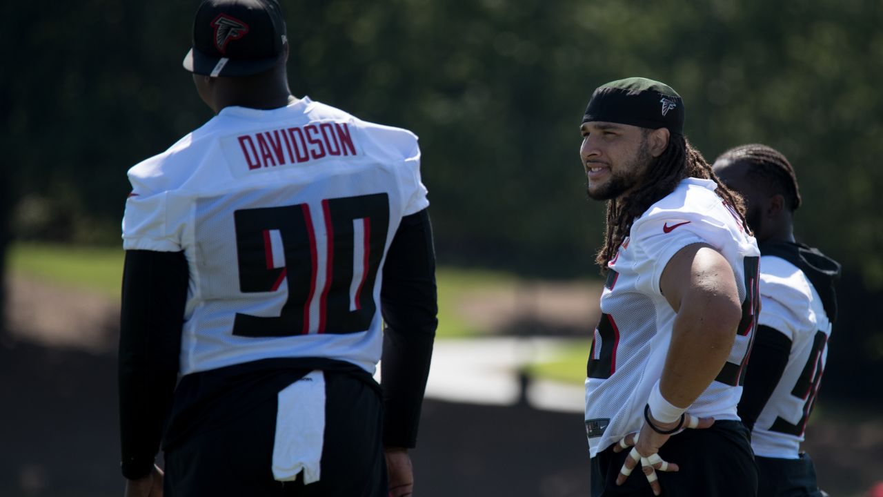 Atlanta Falcons defensive tackle Marlon Davidson (90) in action during an  NFL game between the Atlanta