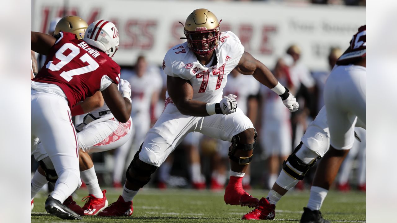 Boston College LB Isaiah Graham-Mobley participates in 2022 NFL draft  combine