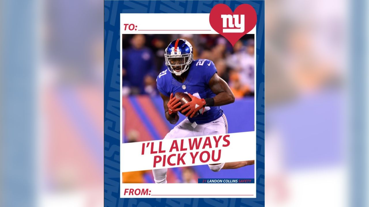 New York Giants Valentine S Day Cards