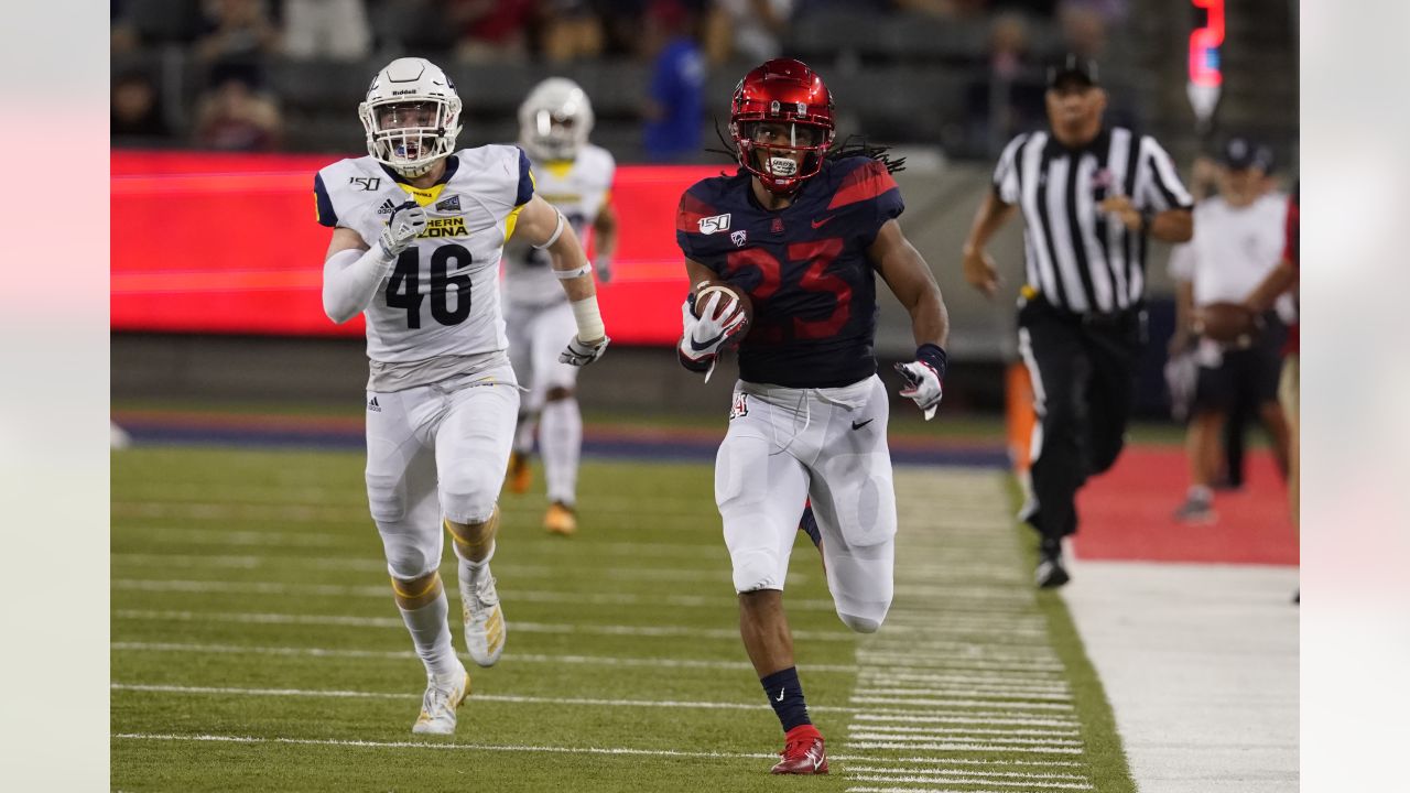 How Arizona running back J.J. Taylor performed at the NFL scouting