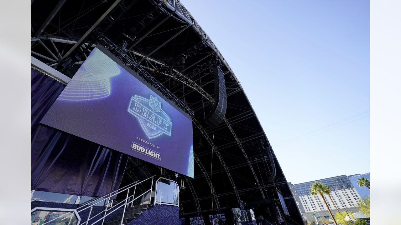 Photos: Las Vegas Strip prepares for the 2022 NFL Draft