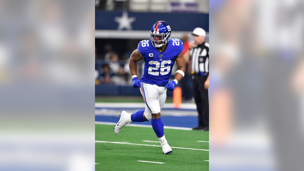 Saquon Barkley New York Giants running back v Detroit Lions 2019 Images