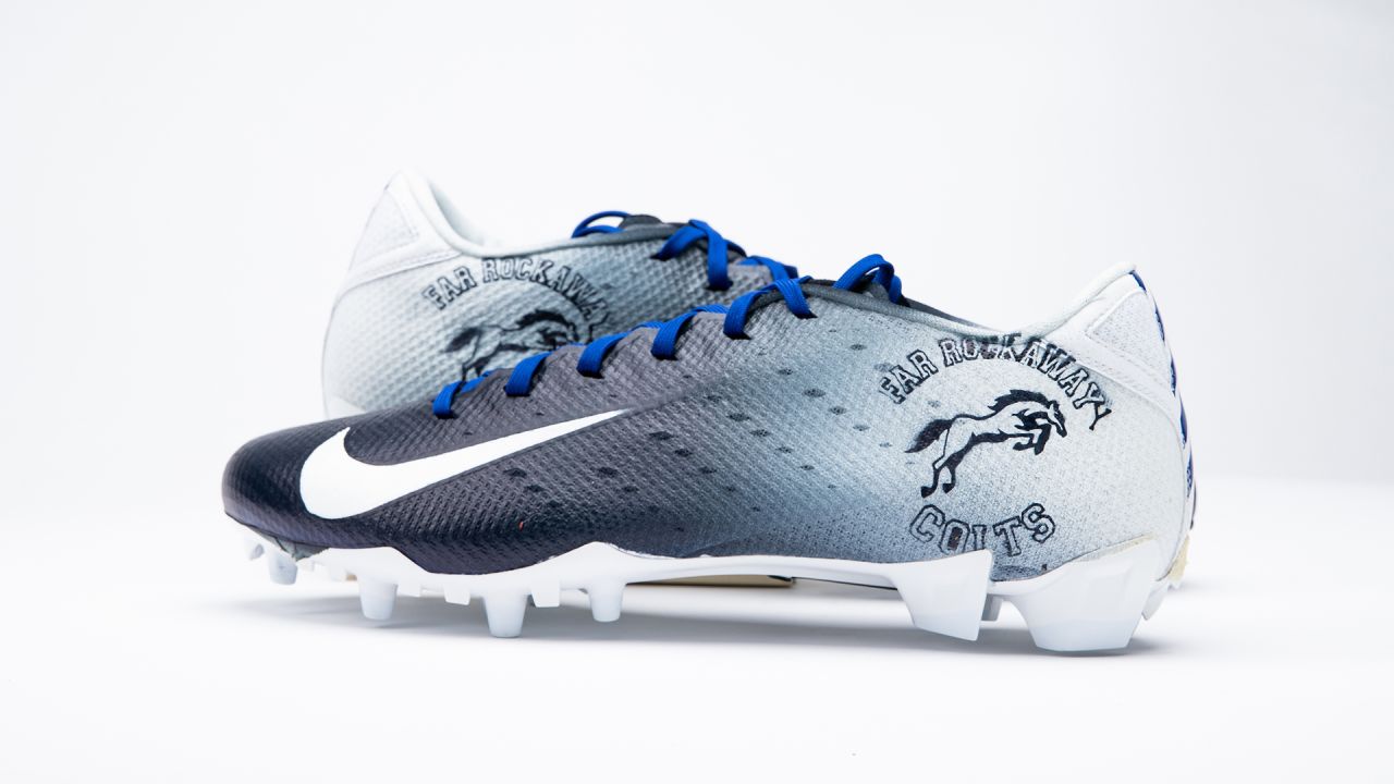 Kutter Crawford Florida Gulf Coast Eagles Game Worn & Signed Blue & White  Nike Vapor Cleats - Big Dawg Possessions