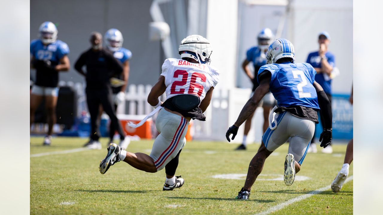 Detroit Lions running back D'Andre Swift (32) practices before an NFL  football game against the New York Giants, Sunday, Nov. 20, 2022, in East  Rutherford, N.J. (AP Photo/Seth Wenig Stock Photo - Alamy