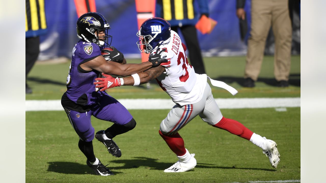 Giants at Ravens halftime score: Giants trail at the half, 20-3