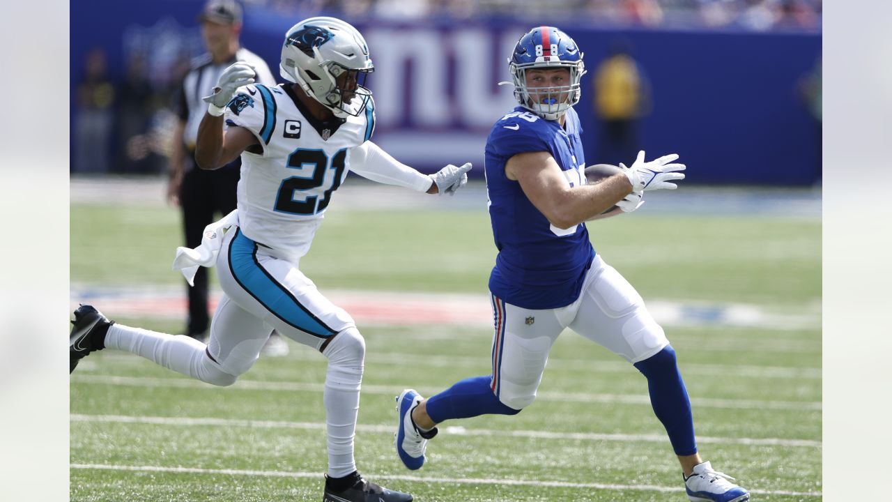 New York Giants defensive end Leonard Williams (99) enters the stadium  against the Carolina Panthers during an NFL pre-season football game on  Friday, Aug. 18, 2023, in East Rutherford, N.J. (AP Photo/Rusty