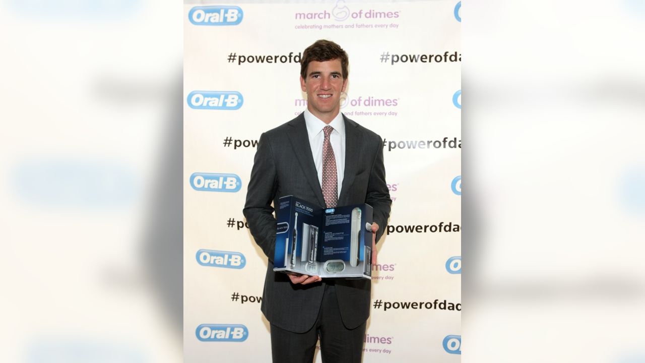 Oral-B® Teams up with March of Dimes and NFL Quarterback and Dad Eli Manning  to Celebrate Fatherhood's Little Moments That Power Dads' Biggest Smiles