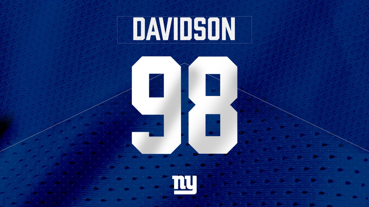 Youth D.J. Davidson New York Giants No.98 Limited Color Rush