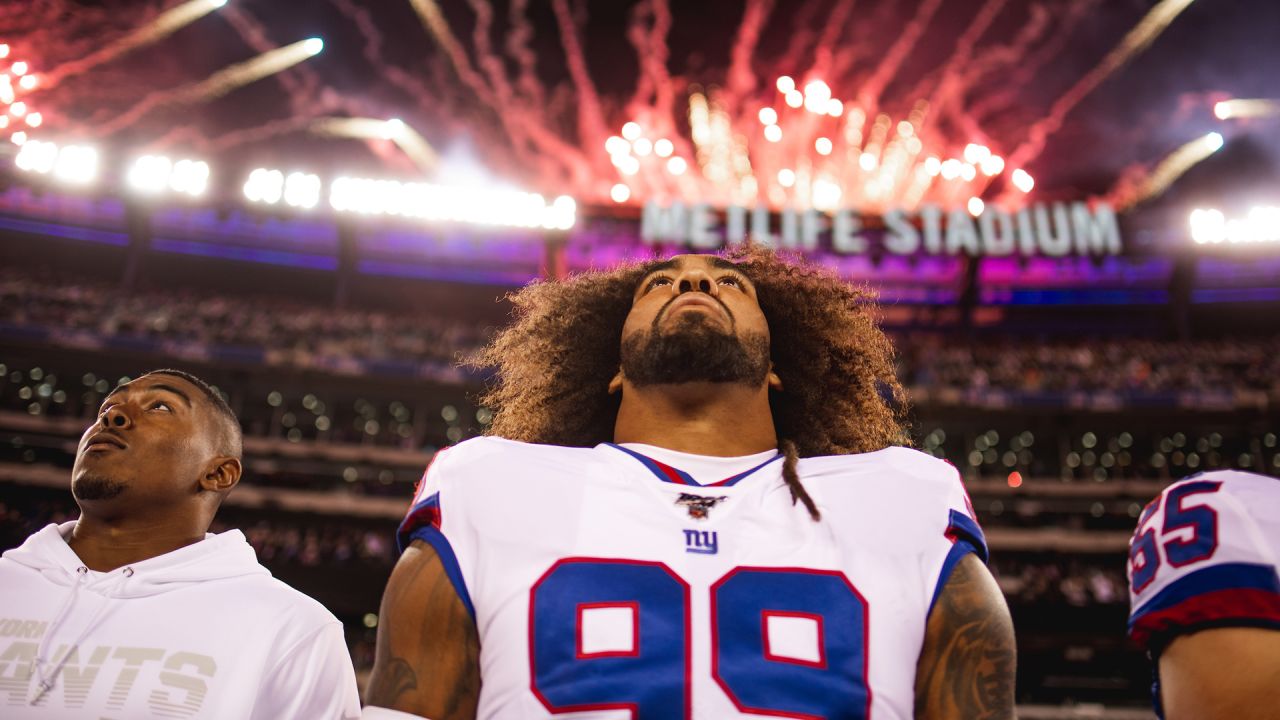 New York Giants tender Aldrick Rosas, Jon Halapio and Elijhaa Penny