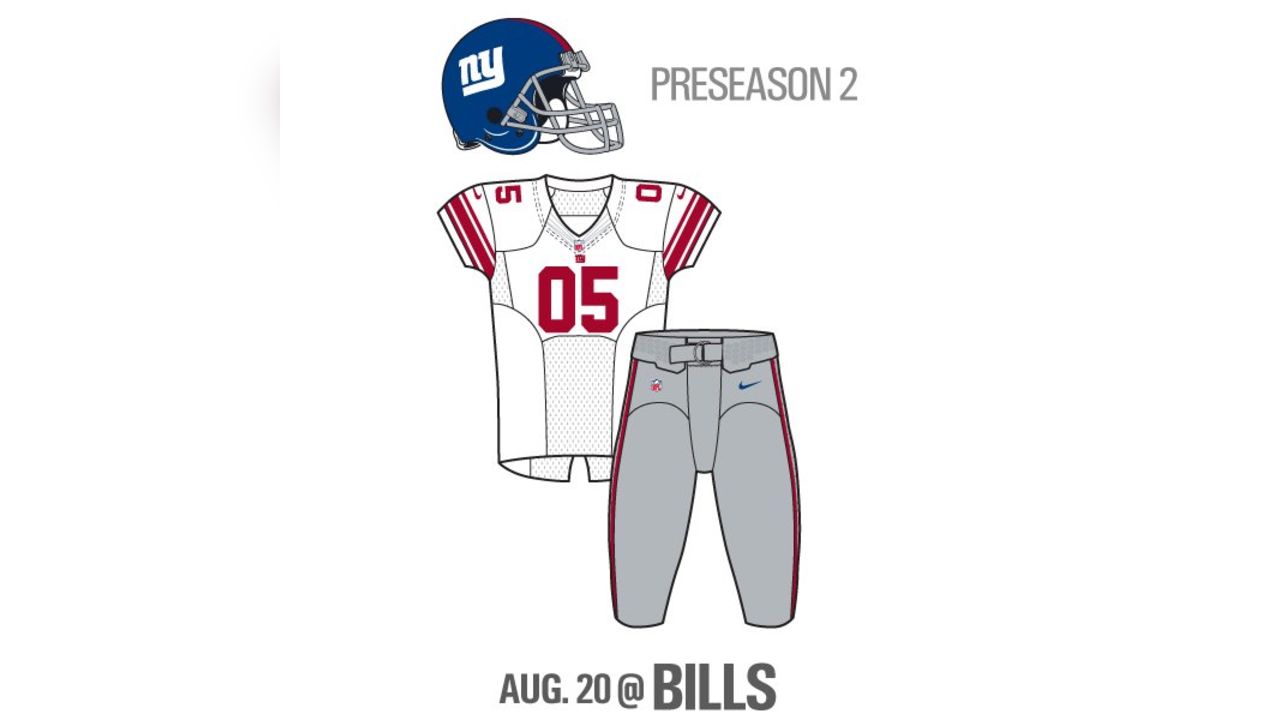 Giants 2016 Uniform Schedule