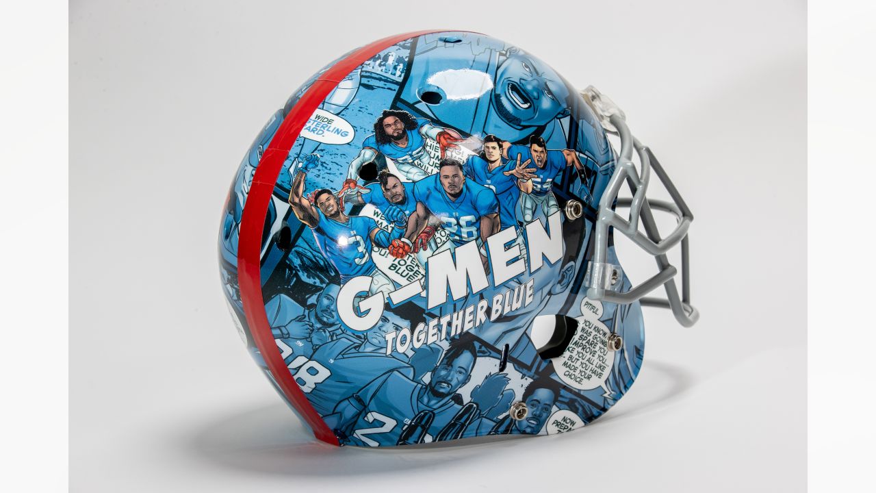 \ud83d\udca5 Marvel designs custom Giants helmet