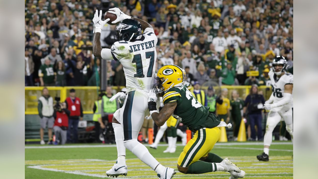 Alshon Jeffery vs. Jaire Alexander is the matchup to watch