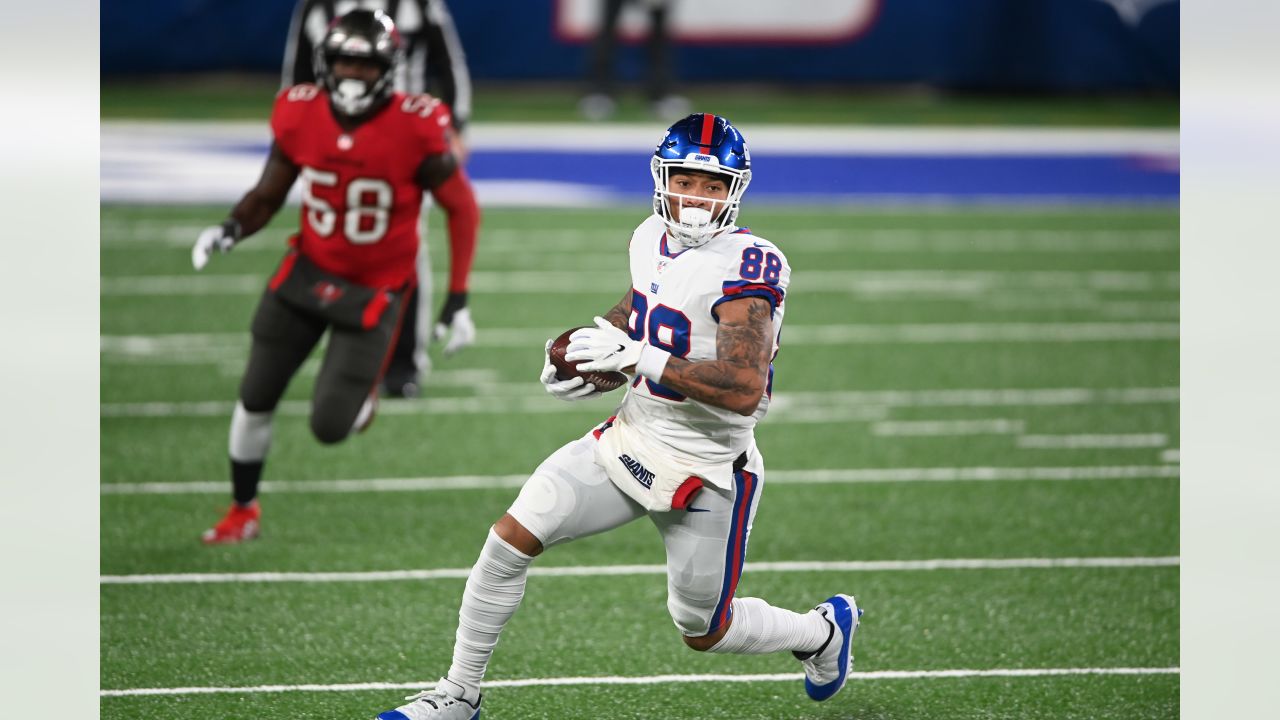 FOXBOROUGH, MA - AUGUST 25: New York Giants running back Elijhaa Penny (39)  makes a grab during