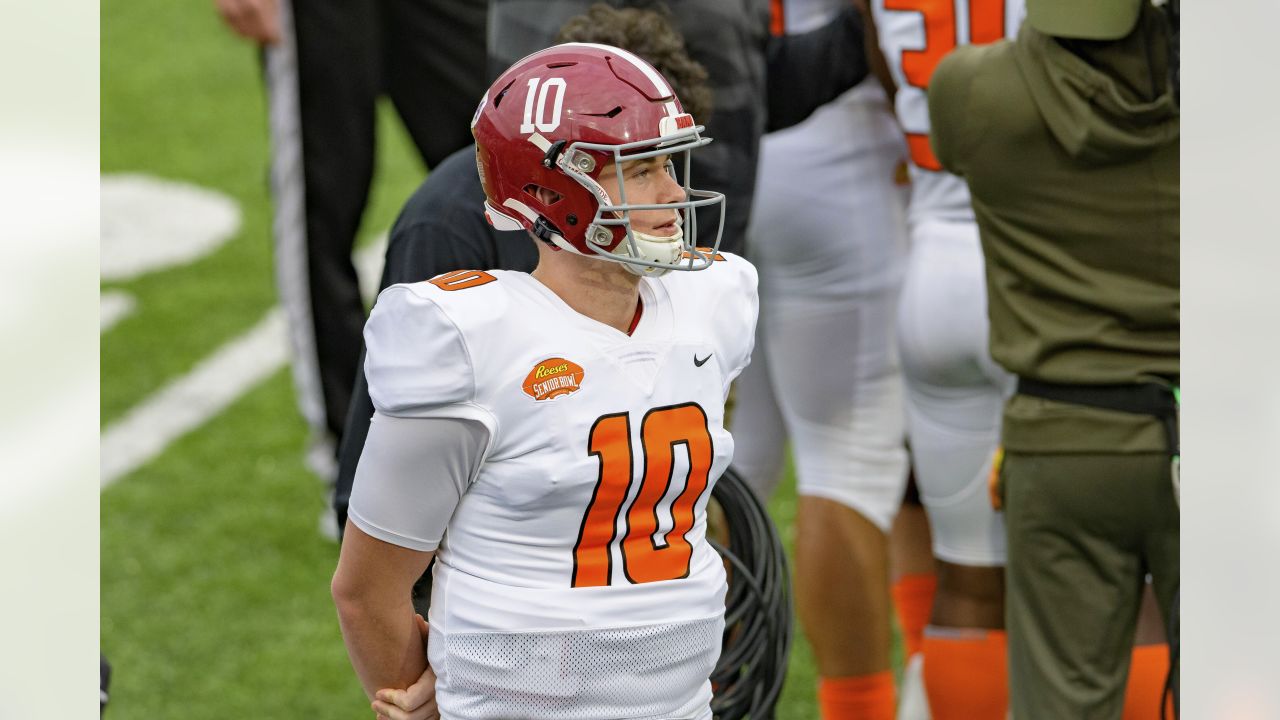 Mac Jones is impressing in Mobile during Senior Bowl practice