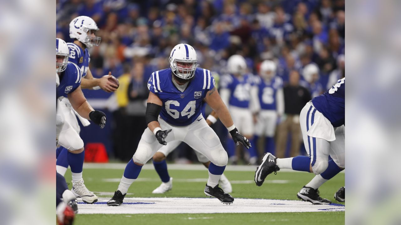 November 18, 2018: Indianapolis Colts quarterback Andrew Luck (12) during  NFL football game action between the Tennessee Titans and the Indianapolis  Colts at Lucas Oil Stadium in Indianapolis, Indiana. Indianapolis defeated  Tennessee